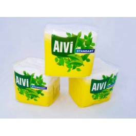 Салфетки бумажные белые "ALVI" по 100шт. в упак. (20 упак/меш)